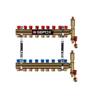 Rozdzielacz 9 obwodów do grzejników C.O grzejnikowy